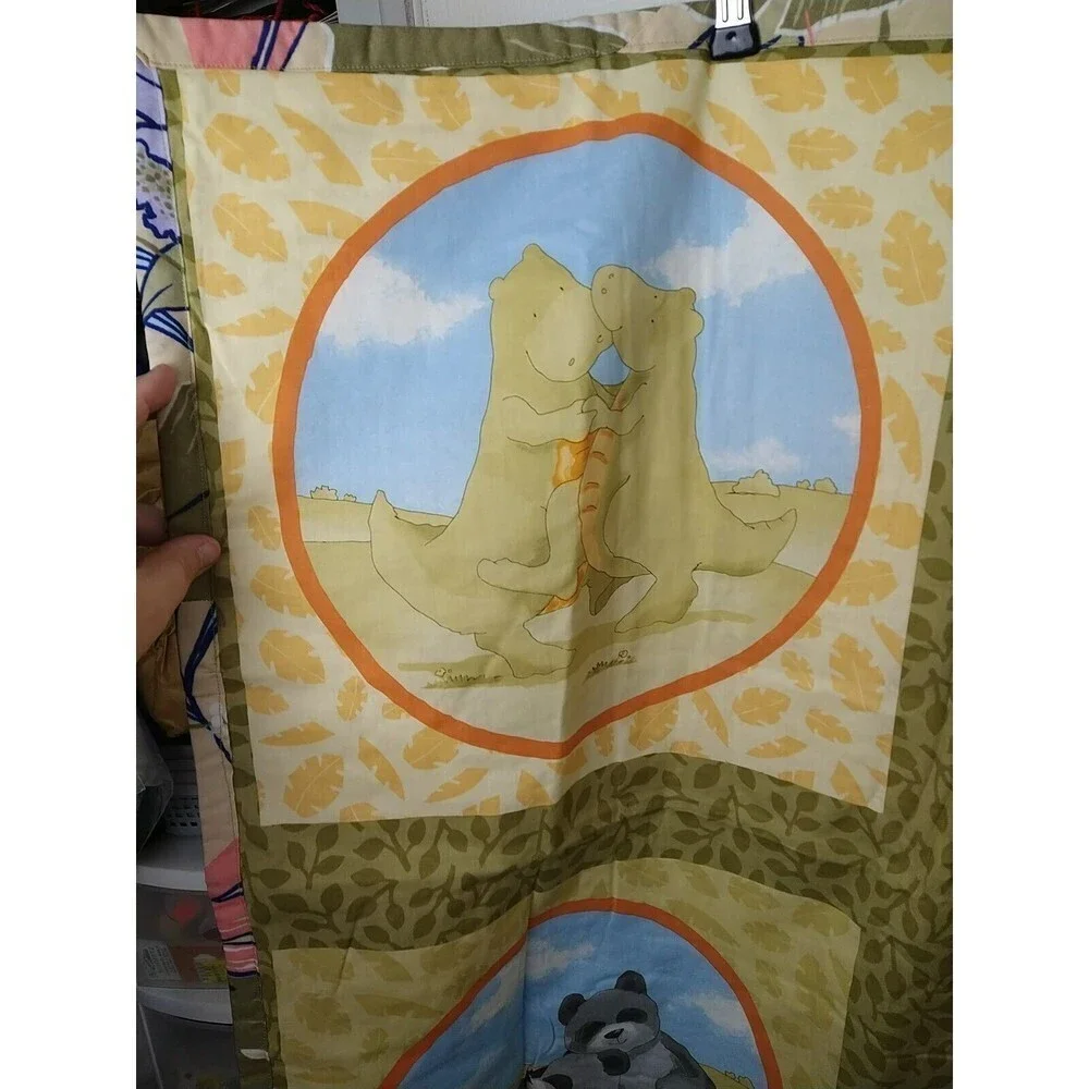 Handmade Unisex Bear Jungle Themed Baby Lightweight Blanket Size 34